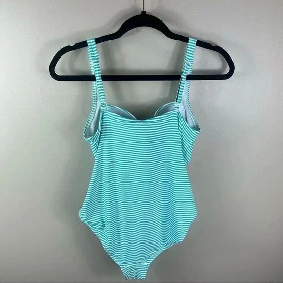 Niptuck Green One Piece Tummy Control Swimsuit Size 10 - Picture 4 of 6